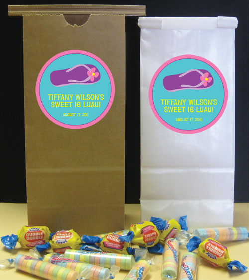 Flip Flop Theme Custom Favor Bag