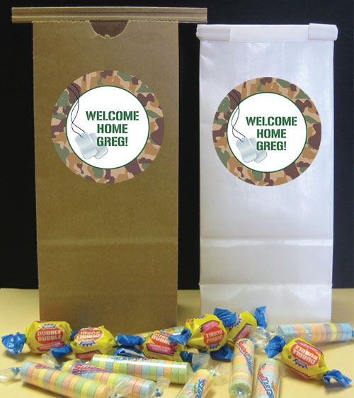 Camouflage Theme Party Favor Bag