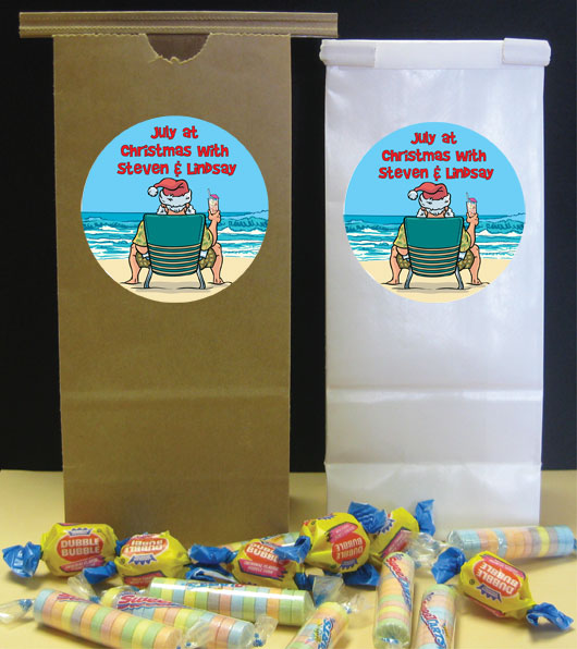 Christmas in July Theme Party Favor Bag