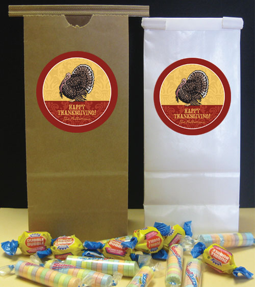 Thanksgiving Turkey Party Favor Bag