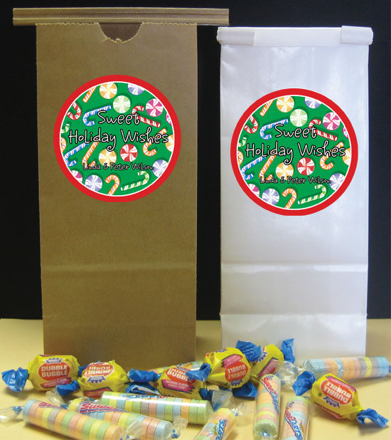 Christmas Candy Theme Party Favor Bag