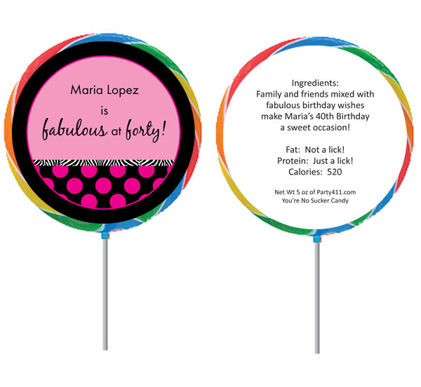 A Fabulous Party Theme Lollipop