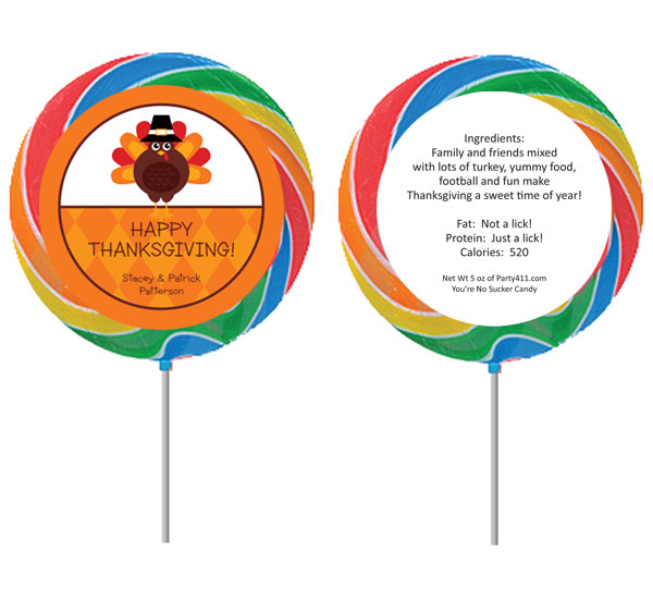 Thanksgiving Celebration Theme Lollipop