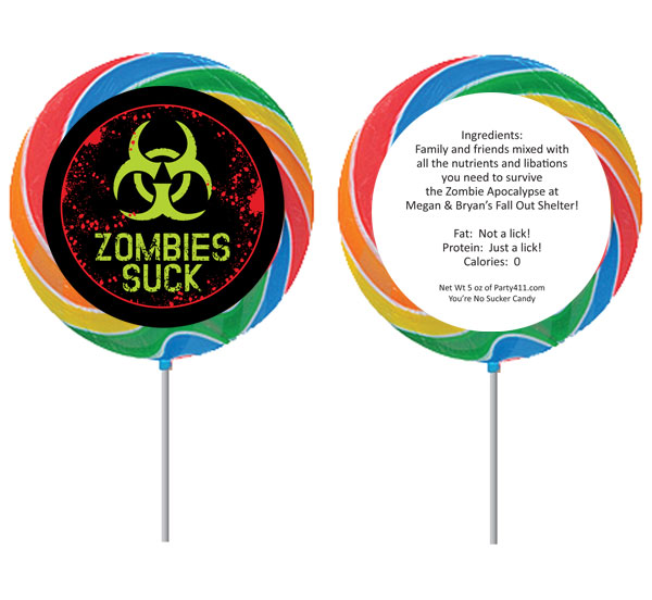 Zombie Theme Lollipop