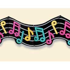 Music Notes 12' Banner
