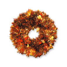 Fall Tinsel Wreath