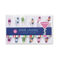 Beaded Drink Charms (6)