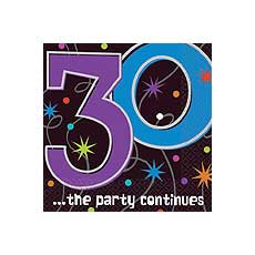 30th Party Bev Napkins