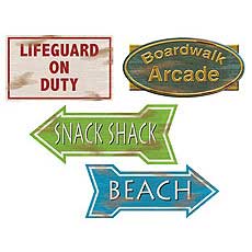 Beach Sign Cutouts