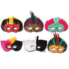 Assorted Feather Masks