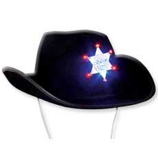 LED Sheriff Cowboy Hat