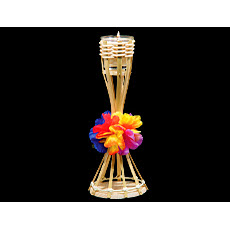 Bamboo Torch With Flower