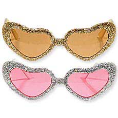 Glitter Heart Glasses