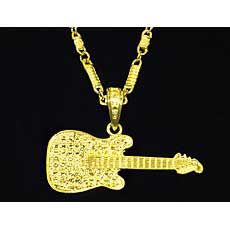 Gold Guitar Bling