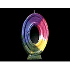 Rainbow Number Candle 0