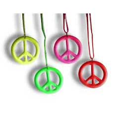 Neon Peace Necklace