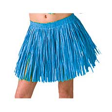 Blue Mini Hula Skirt