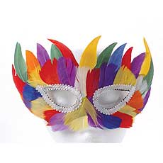 Colorful Feather Mask