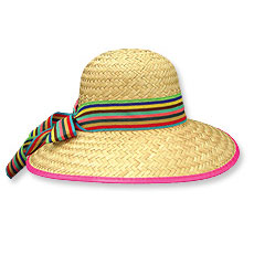 Stripe Band Beach Hat