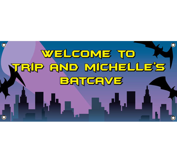 Batman Theme Party Banner