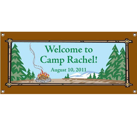 Camping Theme Banner