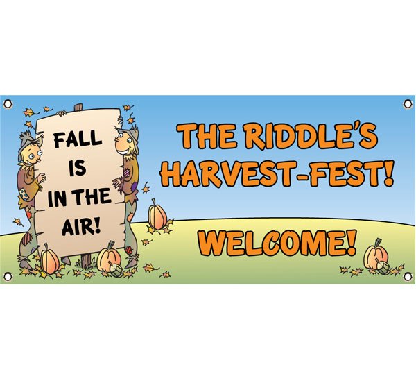 Harvest Party Theme Banner