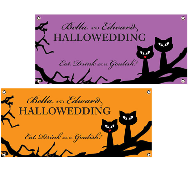 Halloween Wedding Theme Banner