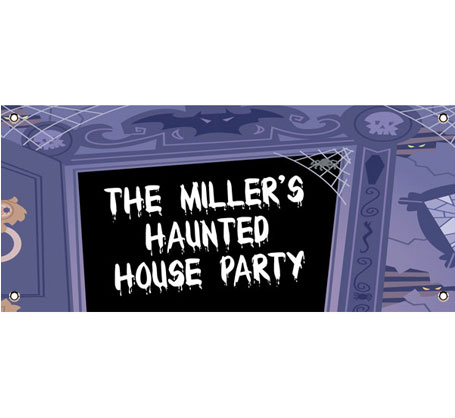 Halloween Haunted House Theme Banner