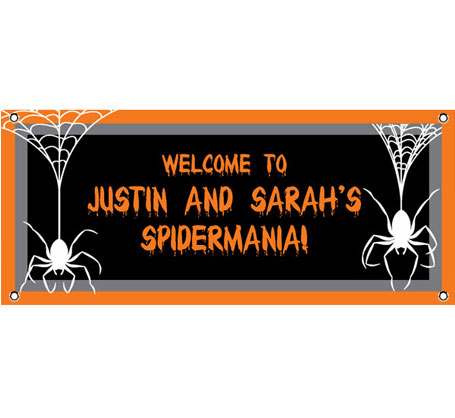 Halloween Spiders Theme Banner