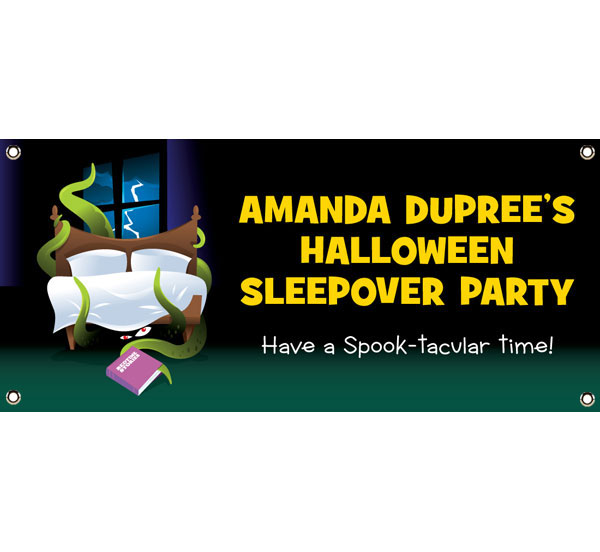 Halloween Sleepover Theme Banner