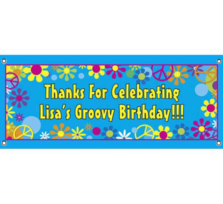 Hippie Retro Theme Banner