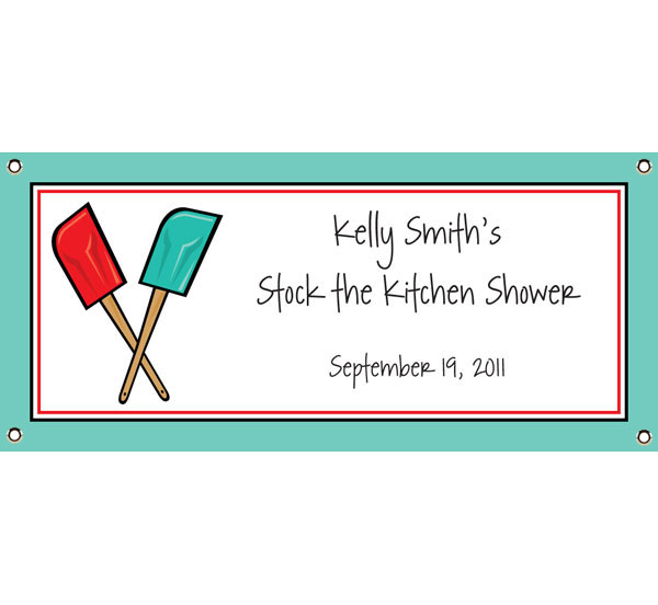 Bridal Shower Kitchen Theme Banner