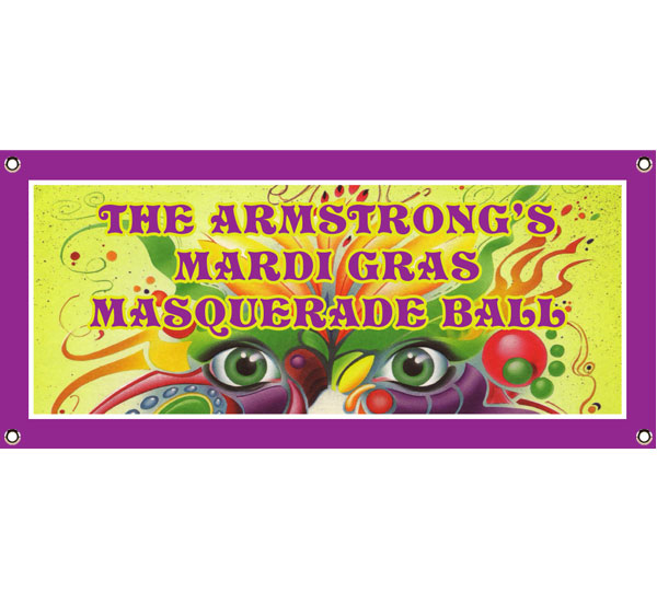 Mardi Gras Masquerade Theme Banner