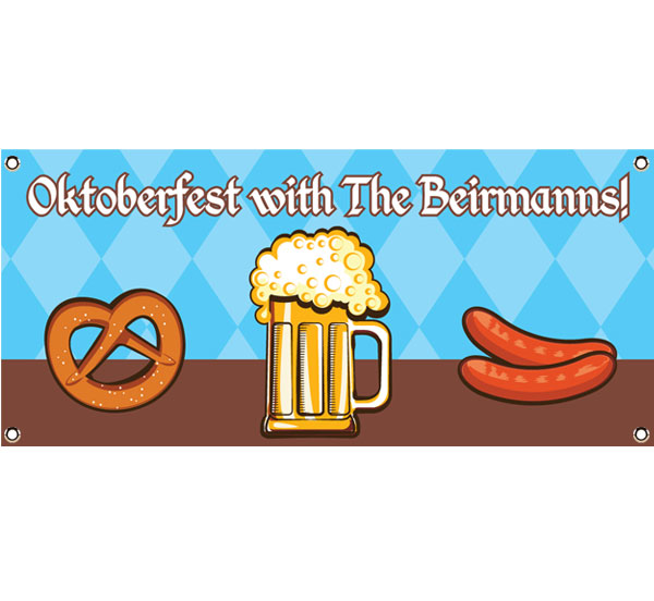 Oktoberfest Food Theme Banner