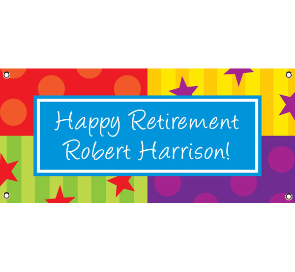 A Retirement Celebration Theme Banner