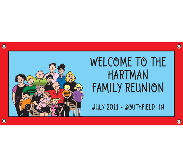 A Reunion Theme Party Banner