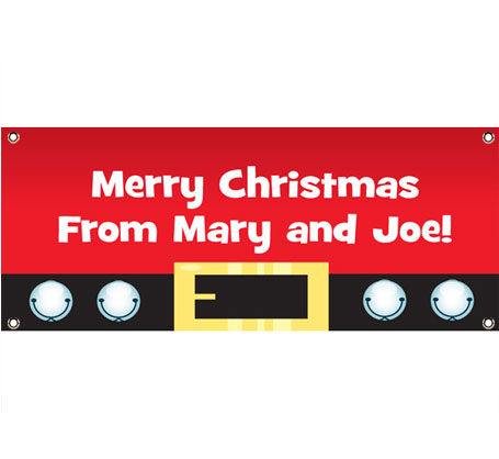 Christmas Santa Suit Theme Banner