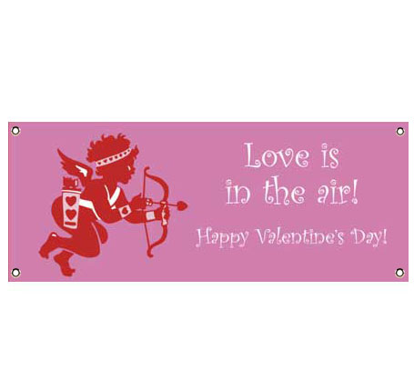Valentine's Day Cupid Banner