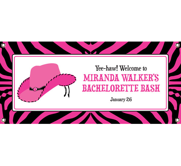Western Cowgirl Party Banner
