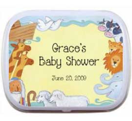 Noah's Ark Baby Shower Mint Tin
