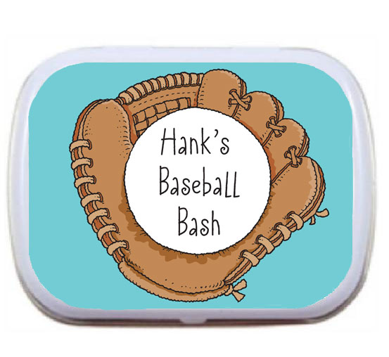 Baseball Mitt Theme Mint Tin