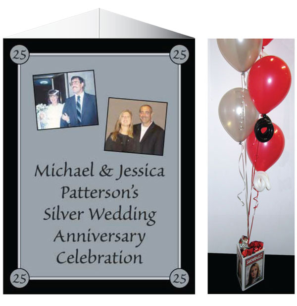 25th Anniversary Theme Centerpiece