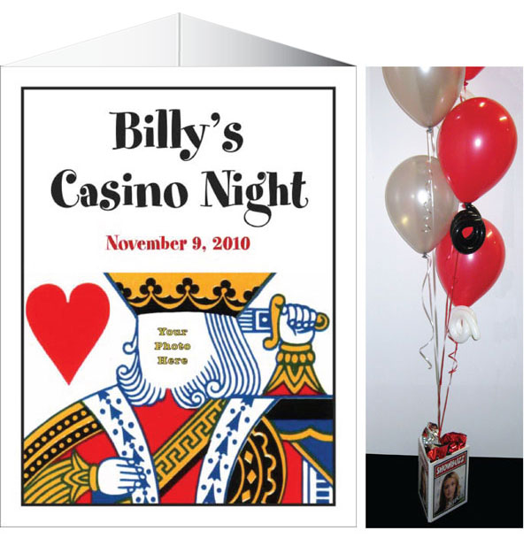 Casino Theme King of Hearts Centerpiece