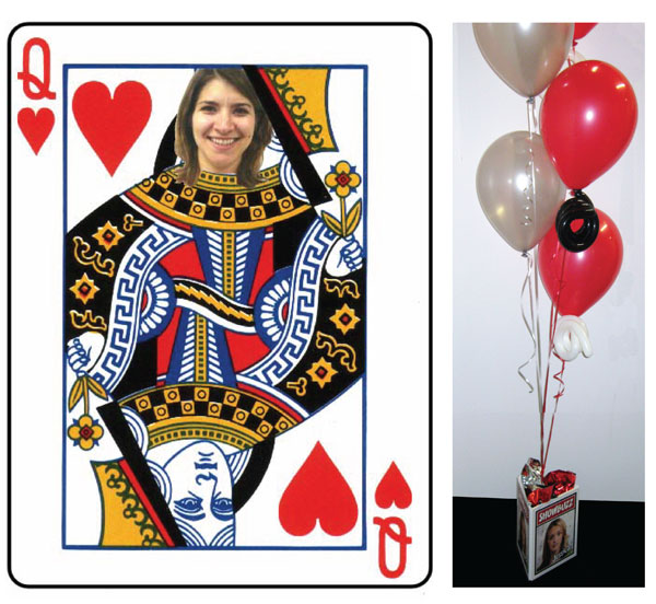 Casino, Queen Of Hearts Centerpiece