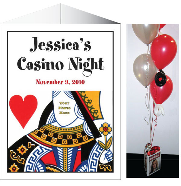 Casino Theme Queen of Hearts Centerpiece
