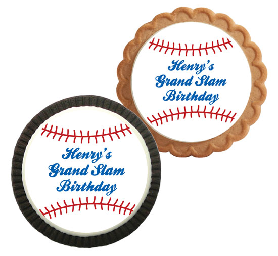 Baseball Theme Custom Cookie