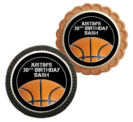 Basketball Party Theme Custom Cookie