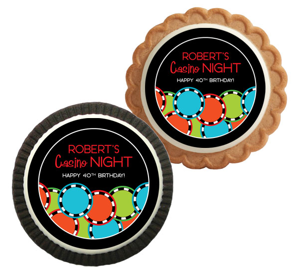 Casino Poker Chips Theme Cookie