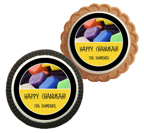 Chanukah Dreidel Theme Custom Cookie