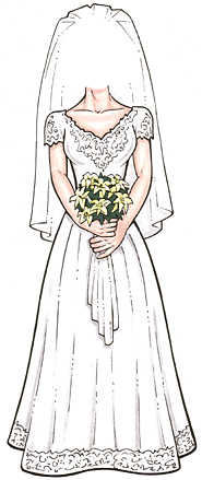 Here Comes the Bride Cutout